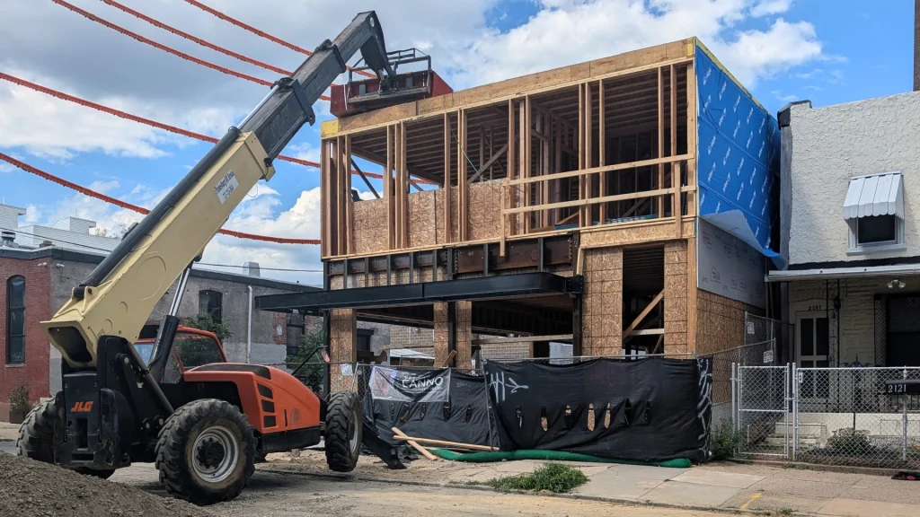 New building construction near Kensignton and Fishtown