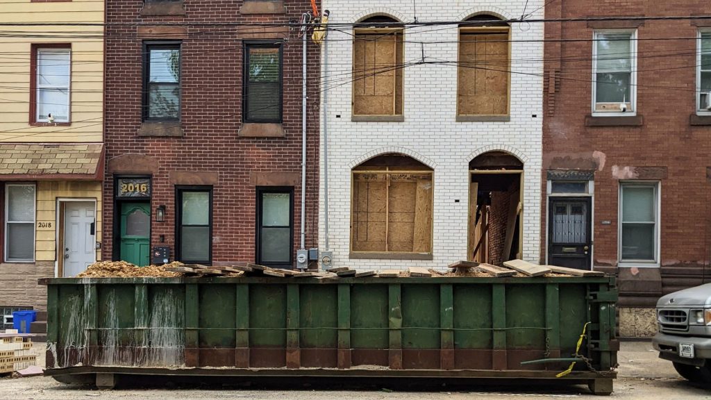 Philadelphia construction permit project in East Kensignton.
